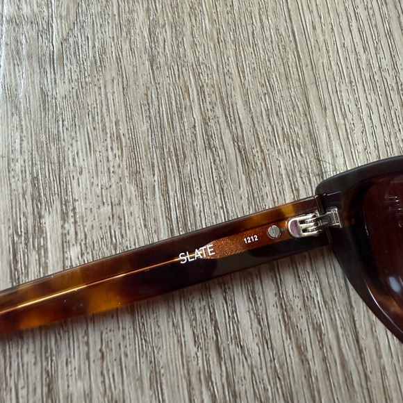 quay australia slate brown tortoise cat eye narrow yk2 90's retro sunglasses NEW - Picture 3 of 4